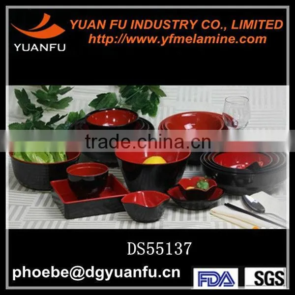 Hot design plastic 100% melamine dinnerware