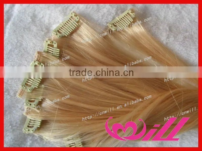 fashion curly synthetic clip in hair extension