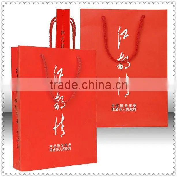 2013 deluxe brand laminated gift paper bag