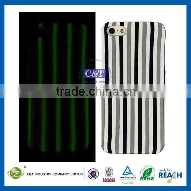 C&T Plastic luminou glow case for iphone 5c