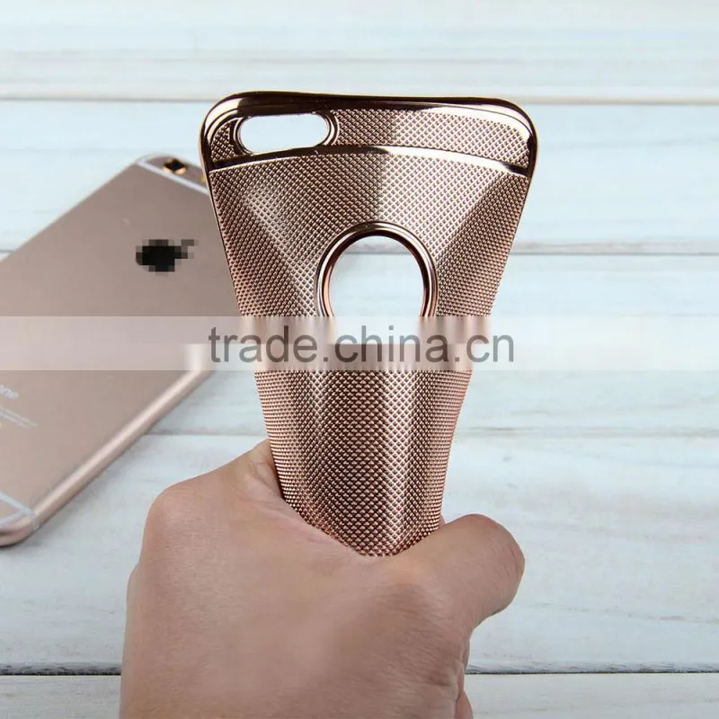 C&T Plating Weave Lines Soft Flexible TPU Skin Case for iPhone 6/6S