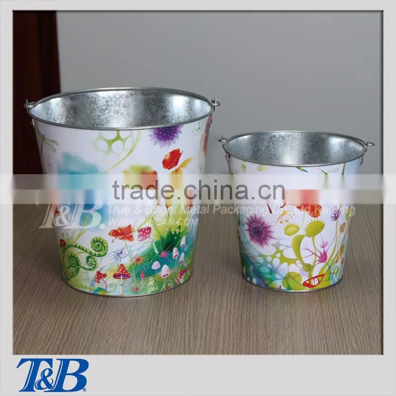 Hot selling full colour gardening pail