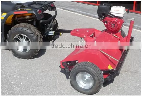13hp gas engine drive ATV Flail Mower hay finishing lawn mower