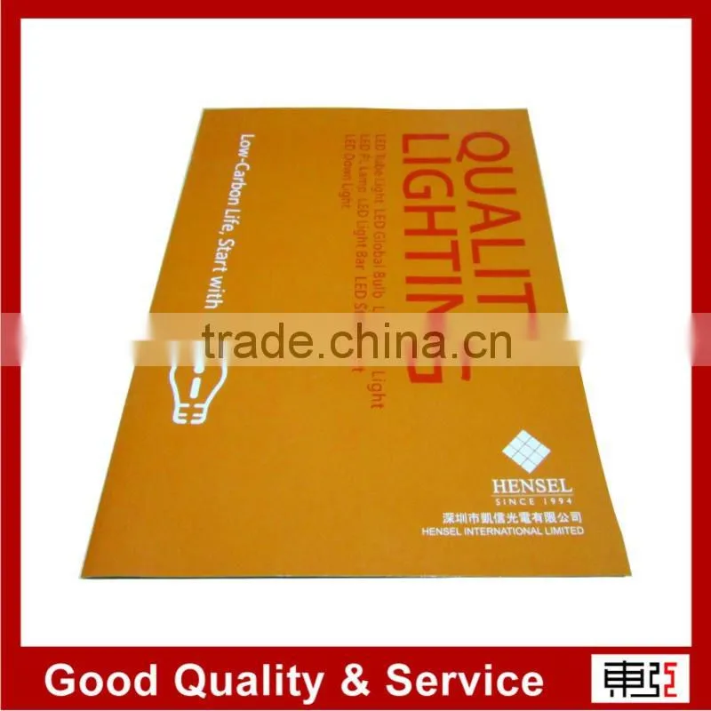 Paper Material Cover LED Products Catalogue Printing Service