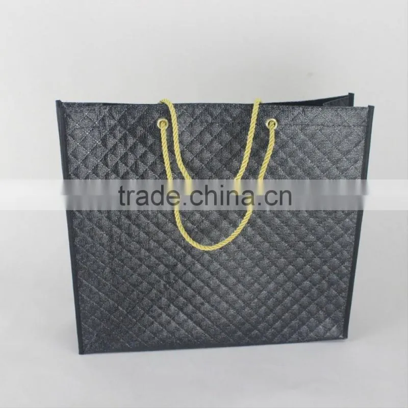Durable plastic non-woven bag in big size with zipper