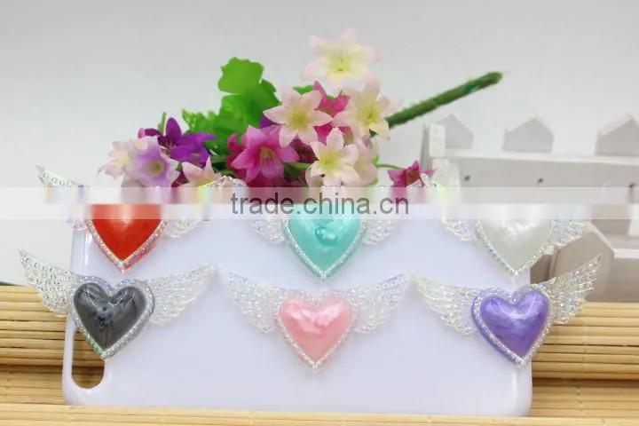 flatback resin shining butterflies for hair resin cabochons rein crafts for kids hair phone accessaries