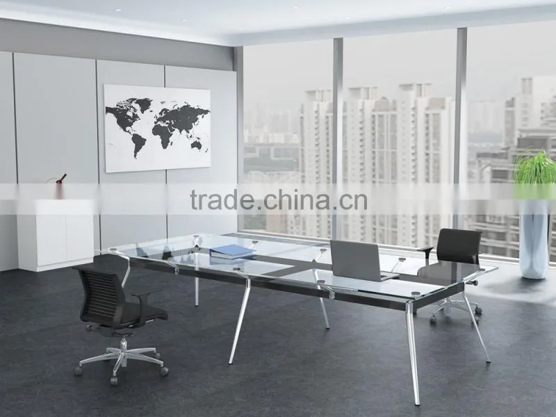 The ellipse wooden clear table office table /metting table