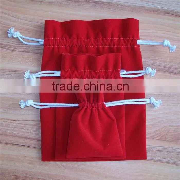 High quality drawstring velvet jewellery bag