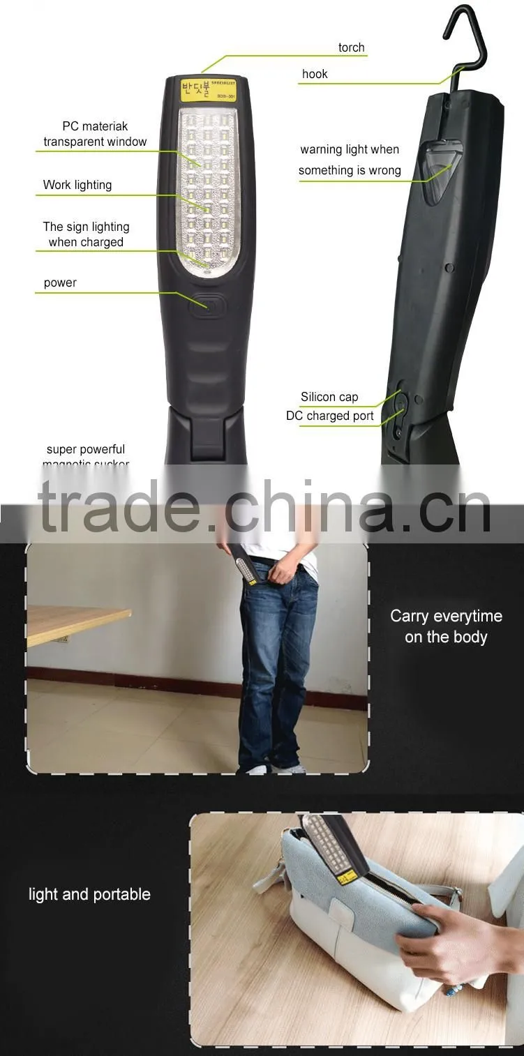Automotive Rechargeable LED Work light for inspection