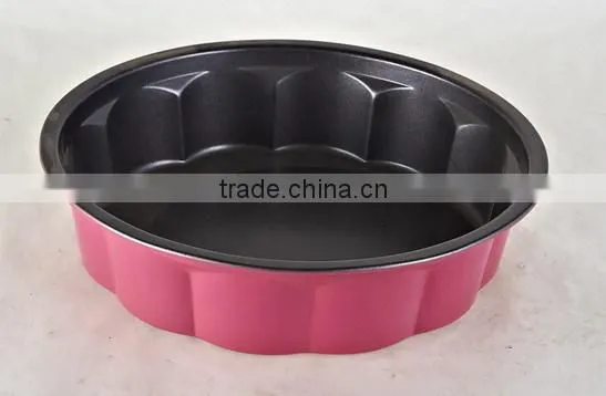 Removable Non Stick Bottom Baking Mold Pan Jerry Cake Pan with flower