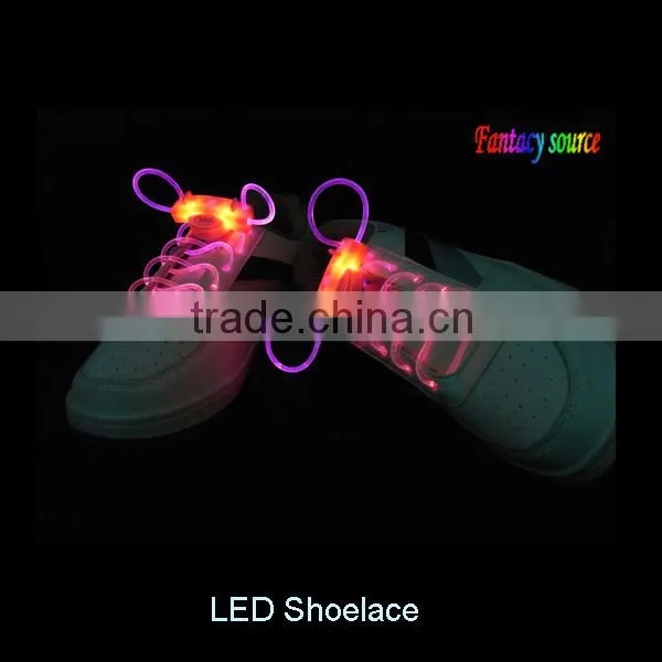 led flashing shoelace with blue LED