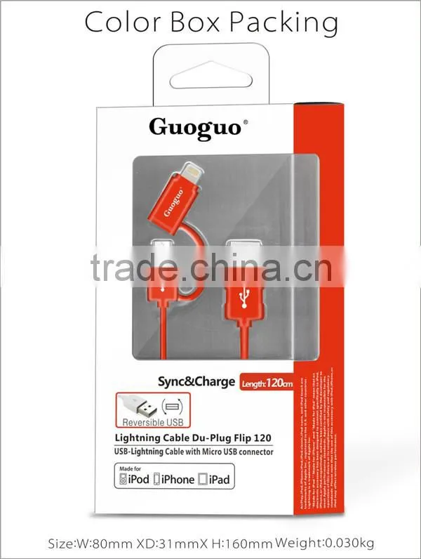 Wholesale promotion metal braided tranfer 8 pin mfi data cable for iphone7