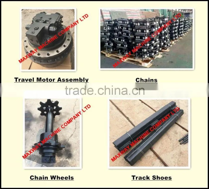 Wearable Steel Chains for Volvo Amphibious Excavator , 40Cr Steel Material, MAXWAY Machine Company