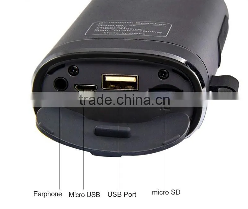 New design super bass power bank bluetooth speaker with USB and TF card