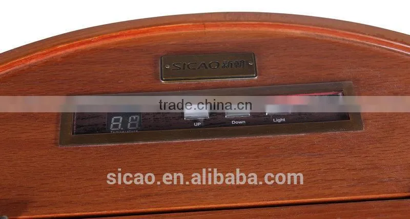 New design 18 bottles Oak wooden barrel wine cooler