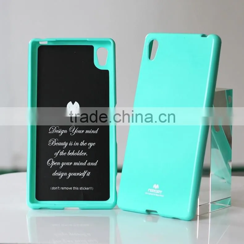 2016 High quality Newsets mercury Jelly Case TPU Case Ultra Slim TPU mobile Phone case for sony xperia z5