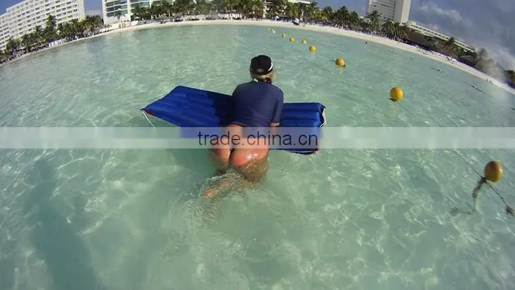 Inflatable surfer, swimming floating mat