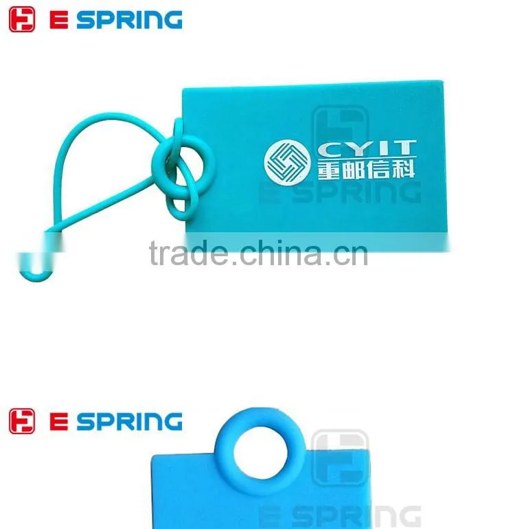 Customized Logo HOT Suitcase Silicone Luggage Tags ID Address Holder Silicone Identifier Label