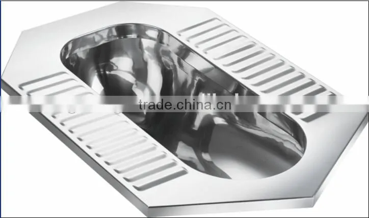 High Quality Stainless Steel WC Squatting Pan For Train GR-006