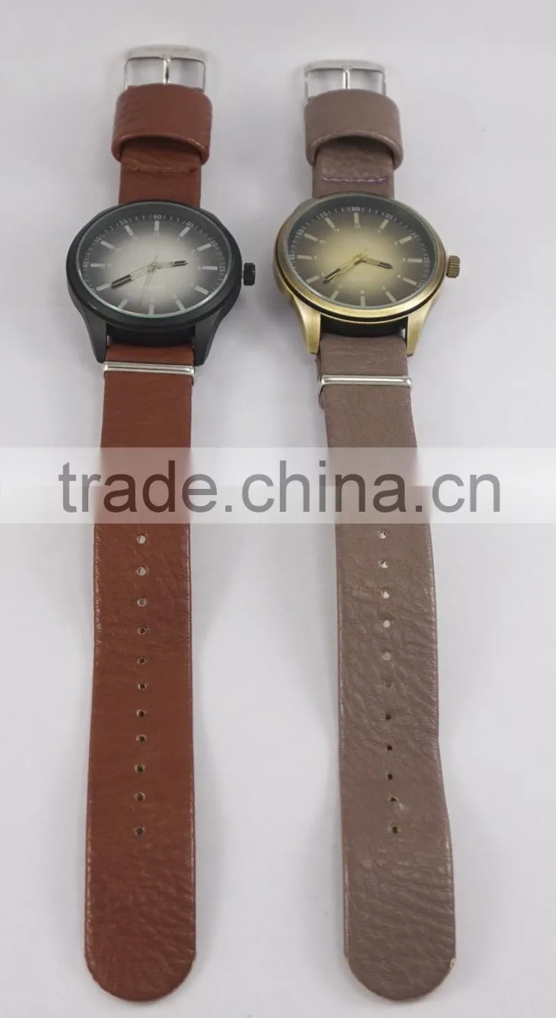 Free wrist watches Changeable leather band watch for men one piece leather band man wrist watch