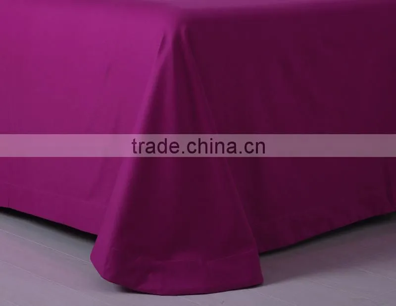 OEM Wholesale red cotton commercial hotel bedding duvet cover set,cheap hotel bed linen,flat sheet