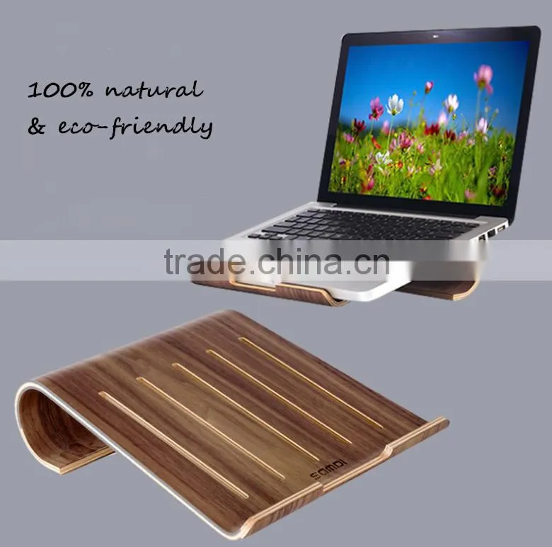 Universal Laptop Samdi Wood Holder Stand, for macbook wood holder wooden stand holder