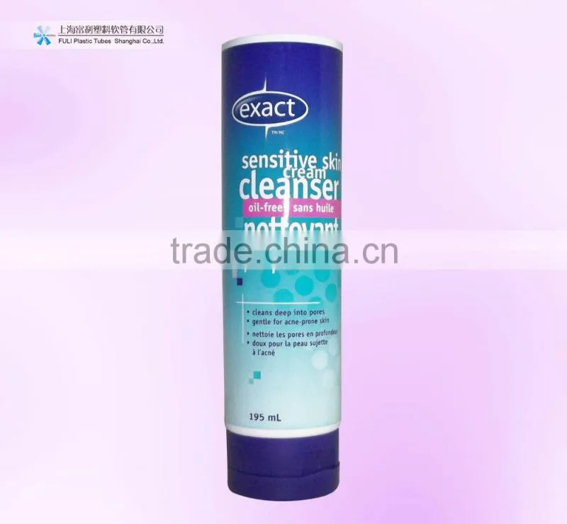 large plastic cosmetic container for hair care lotion
