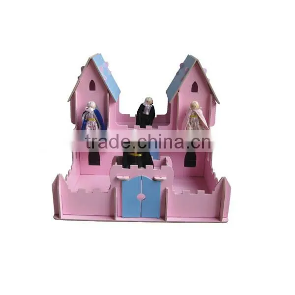 wooden castle with soldier