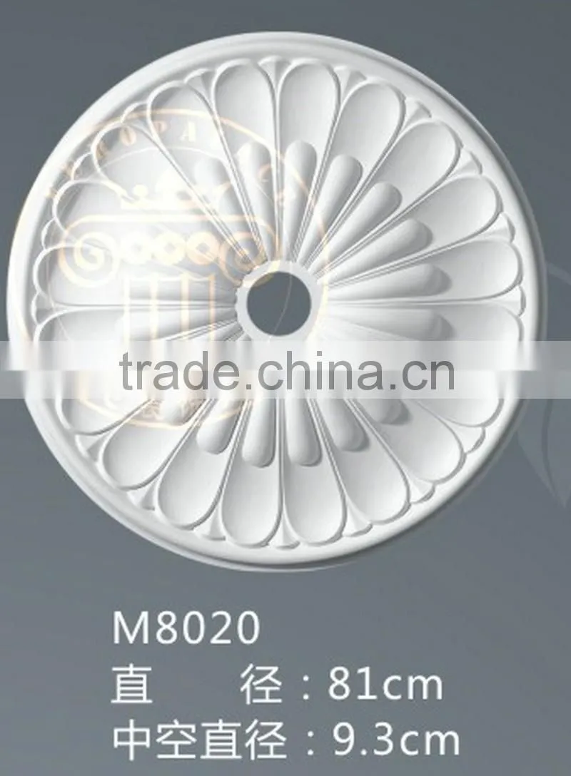 PU lamp panel Ceiling lamp panel carved round Lighting decorative lamp pool lamp panel Decoration Materials