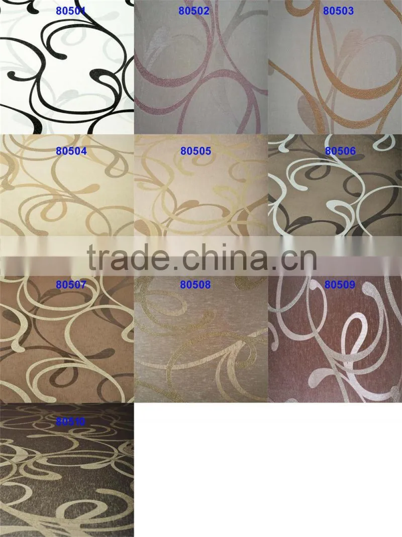 fancy wall paper 3d black and white vinyl wallpaper for hotel walls
