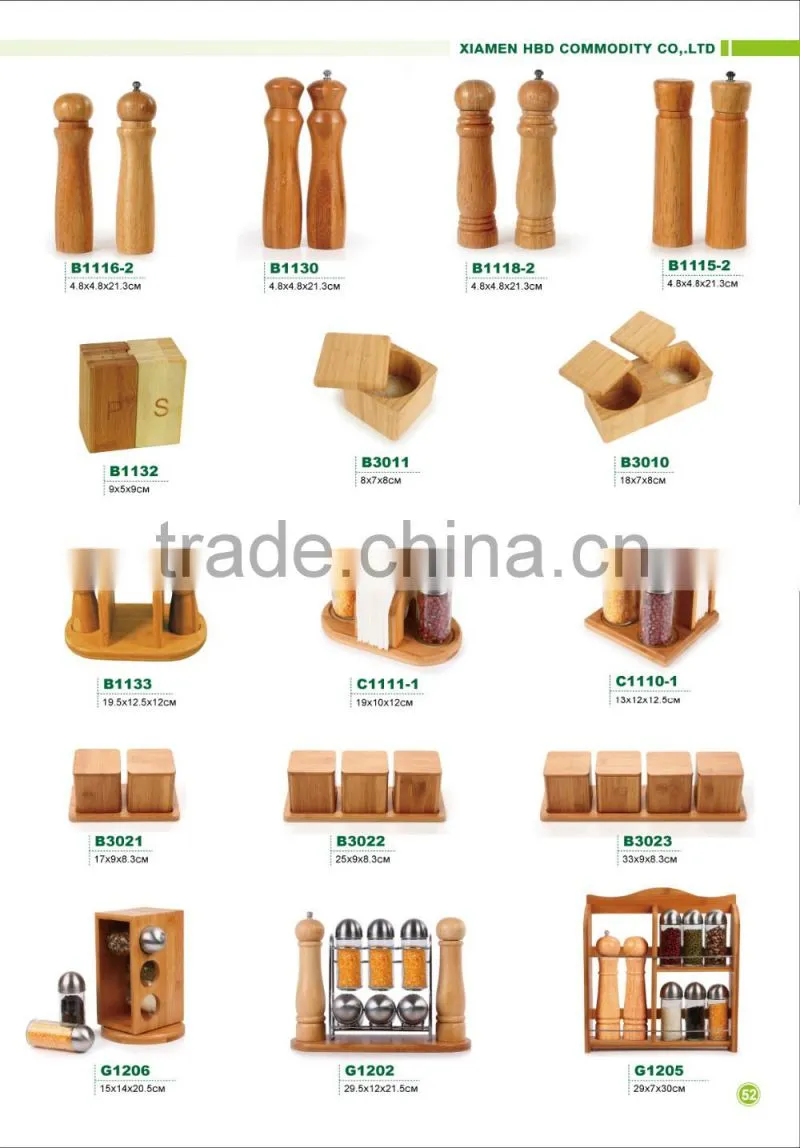 Hot new products for 2016 cheap and modern kitchen bamboo spice rack set