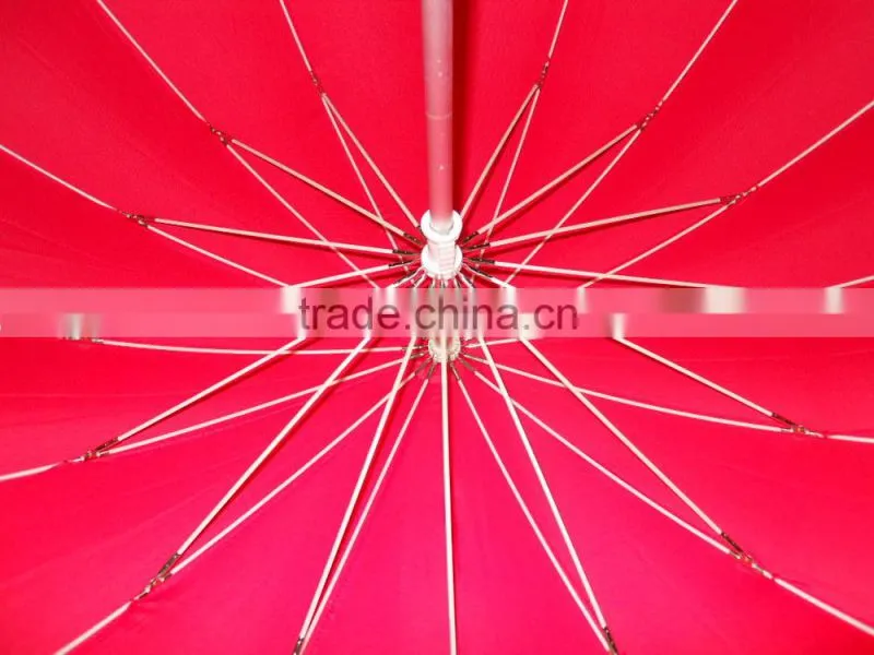 lover umbrella 23"16K heart shaped umbrella