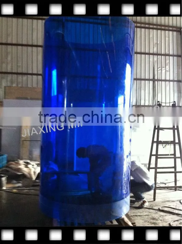 acrylic cylindrical aquarium