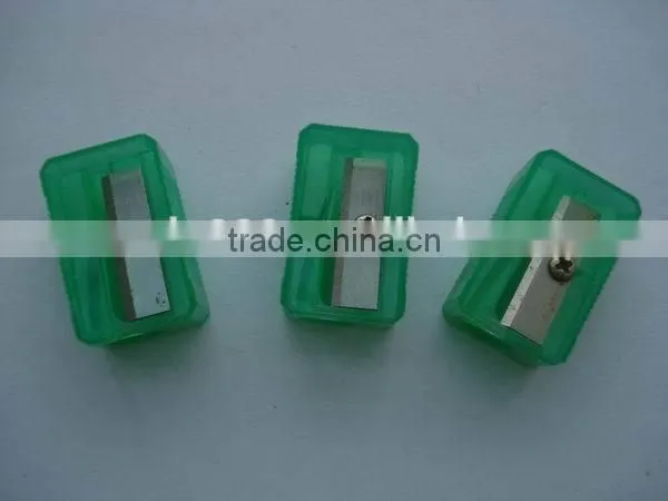 Best sale promotional cheap transparent color plastic pencil sharpeners