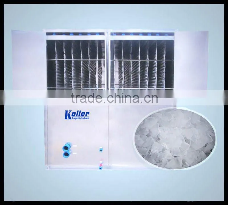 10000kg Large Capacity Plate Ice Maker with Crusher Design