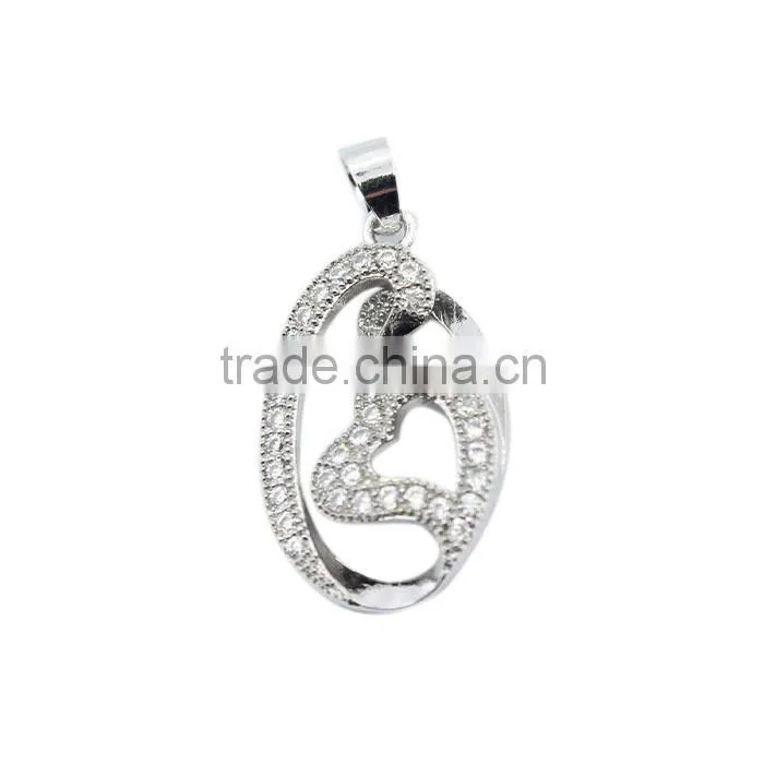 925 sterling silver gemstone new lover pendant