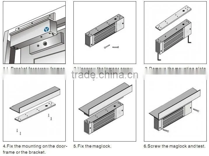 metal hanging brackets FOR in-swing door JM- 280L+Z