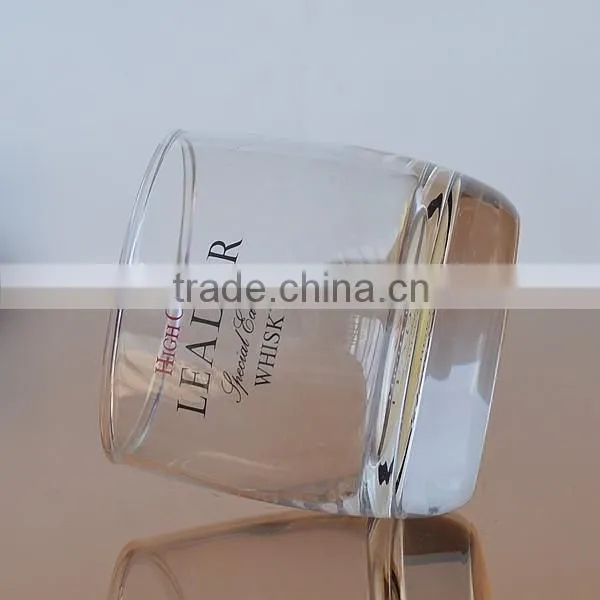 Round shaped whiskey glass cup with apacity 300ml