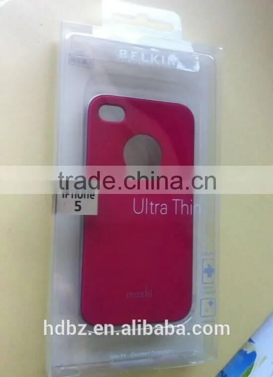 Customized High quality transparent retail packing for phone cases