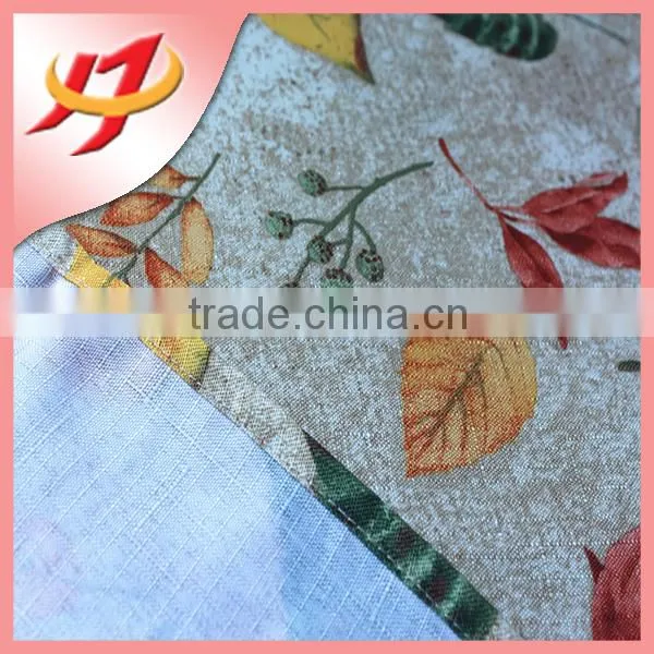 Polyester waterproof printed bamboo fabric for tablecloth