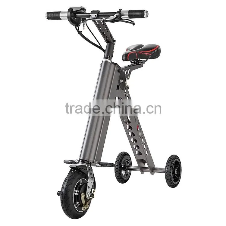 36V portable type electrical bicycle 3 wheel fasion folding bicycle