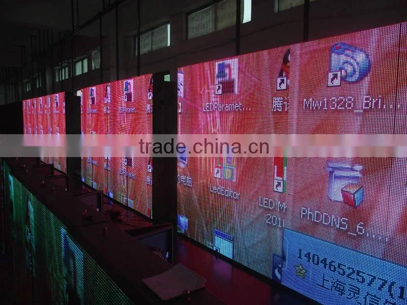 indoor full color led digital signage displays billboard sign P7.62 3in1/led street display signs