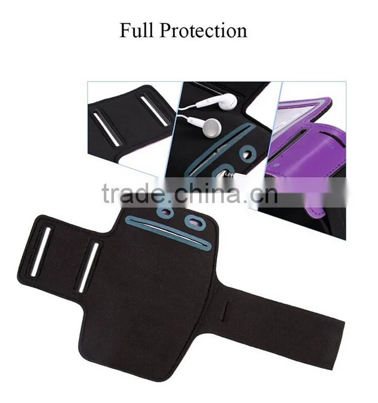 2015 best mobile phone accessories soft lycra material sport stretch armband