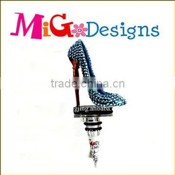 Vintage Resin Red Stiletto Design Wholesale Wine Stoppers