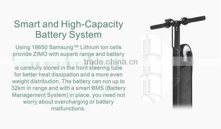 Ligthest electric carbon fiber city bike with 5inch Tubess Tyre