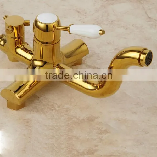 european new design shower faucet, hot sales copper material shower faucet with spout