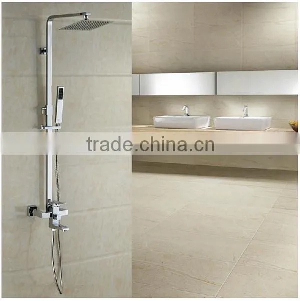 bathroom shower mixer/faucet, thicken handle basin mixer, cold and hot water mixer copper top shower