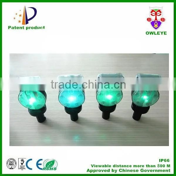 synchronous flash solar blinking light with DCF77 radio signal receiver for EU market