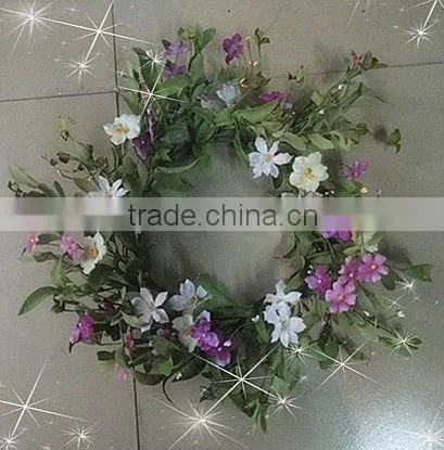Artificial Flower Wreaths for easter decoration