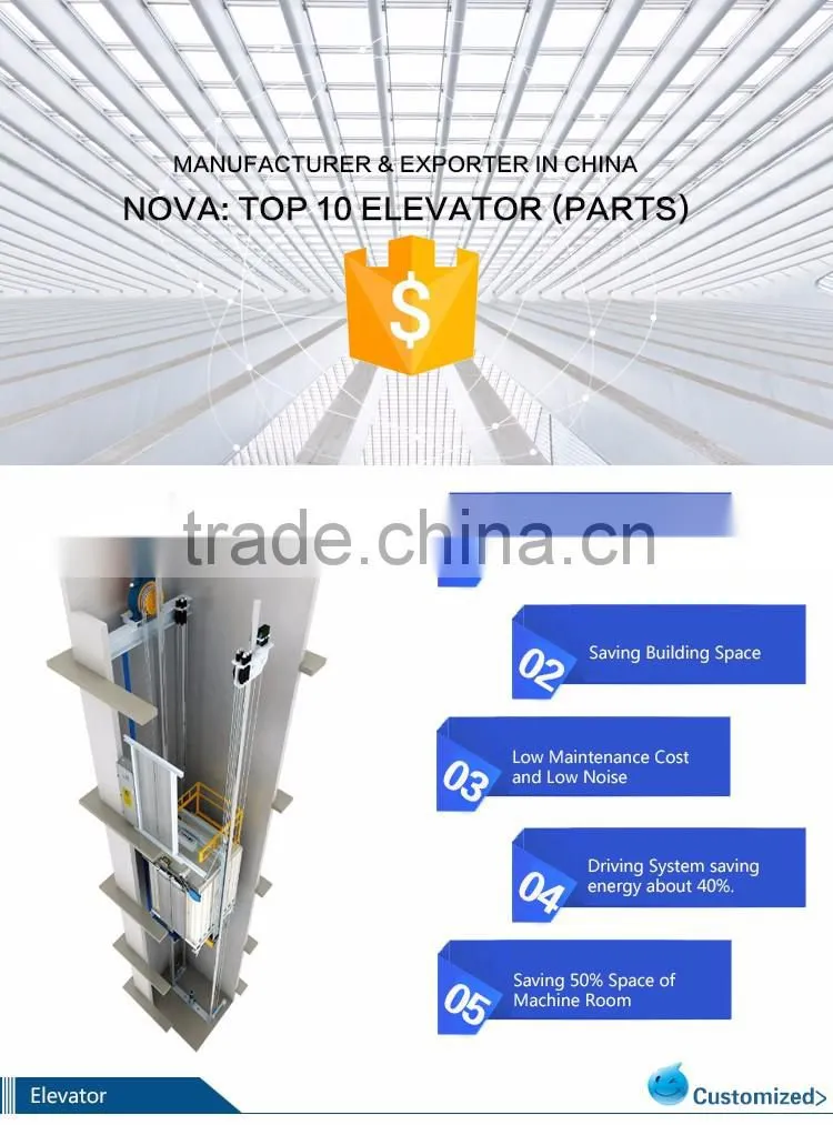 long service time customized home lift food elevator